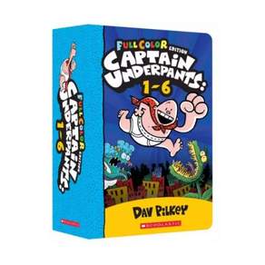Captain Underpants: Color Edition #1~#6 페이퍼백 6종 박스 세트 Paperback Boxed set 미국판 9789814855792 241981
