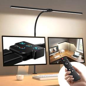ACMEZING 접이식 클립형 LED 와이드 스탠드 공부용 스탠드 25가지 색온도/밝기 조절 + 리모컨 D8
