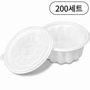 여서담아 195파이 냉면용기 일회용 포장용기 탕용기 백색 소