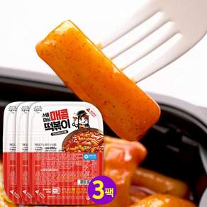 [CB001] 로뎀푸드 서울마님 바로렌지 매콤떡볶이 (전자레인지용)1인분 280g - 3팩set