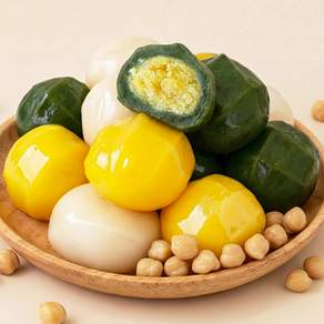 강원도 강릉 땅콩이네 감자떡 3kg (1kg x 3봉지) 쑥 호박 감자떡3종