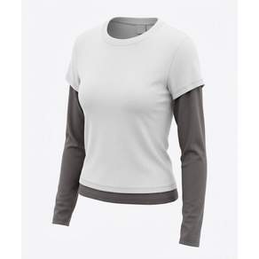 MOONSUN ARCHIVE MJ Short Sleeve T-Shirt / WHITE