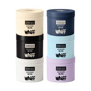 [공식몰] 위프 고체 탈취제 300g 6개 혼합세트 (화이트1 + 블랙1 + 베이지1 + 퍼플1 + 아쿠아1 + 네이비1) / 실내 화장실 홀애비냄새 차량용 악취 냄새 강력제거
