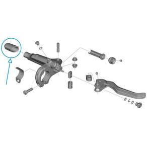 SHIMANO (SHIMANO) BL-U8000 커버 (왼쪽 용) Y2R09802T