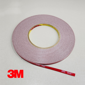 3M 초강력 차량용 VHB 양면테이프 폭5mm x 11미터(블랙박스 선바이저 등 부착)