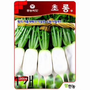 팜한농 초롱무 씨앗 2000립 여름재배 소형 다발 무 텃밭 종자