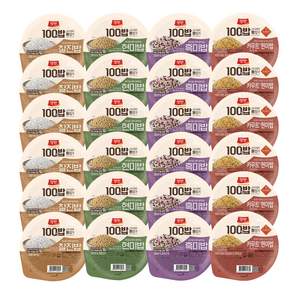 동원 양반 100밥 130g 4종기획세트(찰진밥6+카무트현미밥6+현미밥6+흑미밥6)