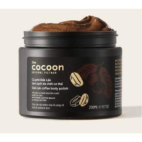 Cocoon 코쿤 에코리필 바디 스크럽 커피 바디 폴리쉬 200ml 묵은 각질 제거 ( tay da chet body Cocoon )