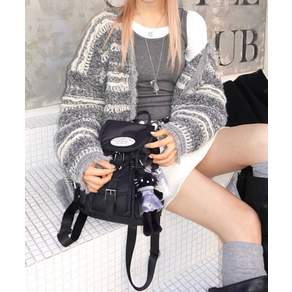 [국내정품] 라츠유 백팩 Nostalgia chubby Backpack Black 115721