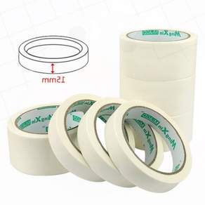 얇은 종이 테잎 20Mx10mm 벽지 시공 마스킹테이프 페인트 커버링 테이프 사용이편리한 도색용품 문구용 도색 페인팅