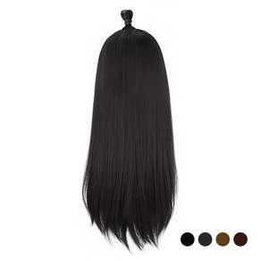 메이스 여신 붙임머리 자연스런C컬 부분 가발 60cm 3피스 1세트