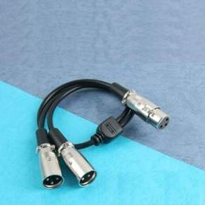 Mx2 XLR 캐논 연장 케이블 2분배 Y형 Mic Canon F 3P 79000EA 1EA