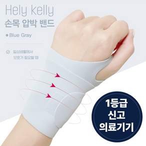 헬리켈리 의료용 얇은 심리스 손목보호대