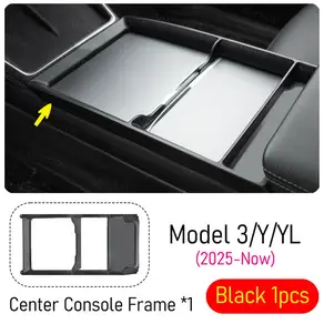 테슬라 모델 3 Y YL 주니퍼 2025 2026 센터 콘솔 랩 중앙 제어판 프레임 수납함 안경 홀더