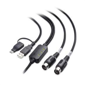케이블 매터스 미디 투 USB 66피트2m 키보드 신디사이저 드럼 머신 제어 표면 등을 위한 플러그 앤 플레이 USBCUSB MIDI SysEx를 지원하지 않음