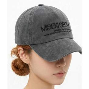 MISEKI SEOUL Misekiseoul logo ball cap CHARCOAL