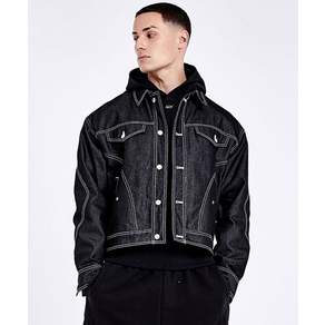 [국내정품] 51퍼센트 트래커 재킷 Tunnel Lining denim Jacket - Black 145115