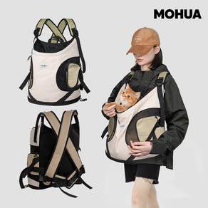 MOHUA 강아지 포대기 반려동물 프론트백 고양이 외출 이동가방