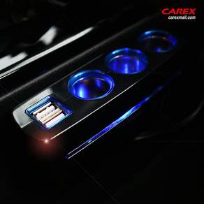 아이소라 차량용 고속충전기 시거잭 멀티소켓 USB