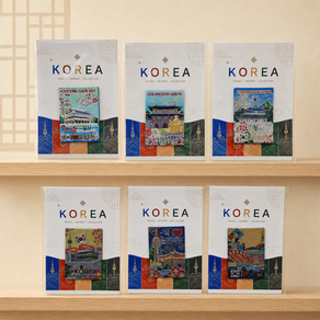 한국 전통 마그넷 마그네틱 관광지 세트 외국인 선물 냉장고 자석
