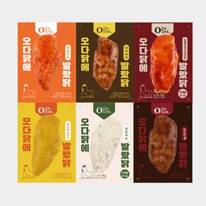 오다닭에 발랐닭 소스 닭가슴살 6종 골라담기 냉동 스팀