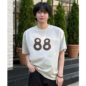 낫온리포투데이 NOT ONLY FOR TODAY 남녀공용 빈티지 88 아플리케 자수 티셔츠