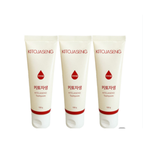 덴탈리스트 키토자생치약 100ml 3개 잇몸치약 치석 입냄새 고불소 임산부 프로폴리스