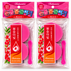 추억의 봉숭아 물들이기 키트 손톱 네일 놀이 세트(아이랑 집콕놀이)