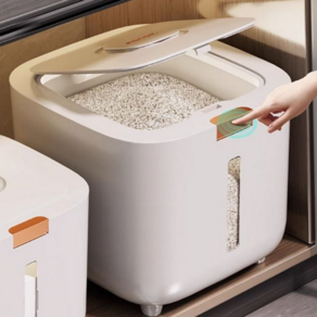 레토 원터치 밀폐 쌀통 10kg