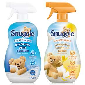 (2개) 스너글 섬유탈취제 블루스파클470ml + 허거블 선샤인 470ml