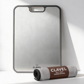 CLAVEL 색배임 없는 304 스텐 양면 도마