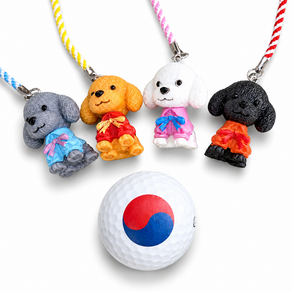 댕댕이 골프티걸이 티꽂이 4개 1세트 라운딩 골프 악세사리 티샷 골프티 분실방지