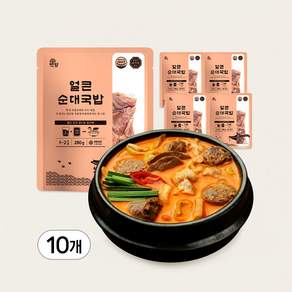 맛팜 국내산 고기 폭탄 얼큰 순대국 조리후 650ml (물만 넣고 끓이는 순대국밥)