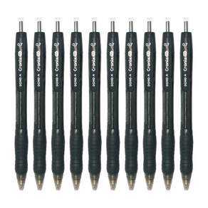 동아 크로닉스DX 0.7mm 흑색 검정색클립 노크식 10개입