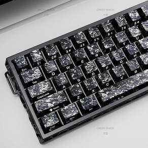 119키 탄소 섬유 텍스처 측면 인쇄 키캡 카본 파우더 PC 몰딩 측면 인쇄 원래 높이.