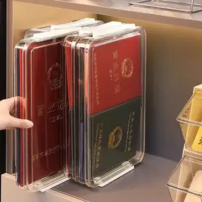 투명 문서 보관함 A4 파일 증명서 정리함 가정용 중요 물품 가정 필수