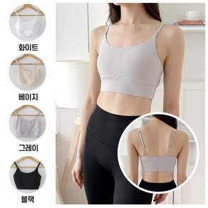 젝시믹스 여성 스포츠브라 노와이어 브라탑 요가 필라테스 피트니스 러닝 데일리 운동복 상의 [탈부착 패드 증정]