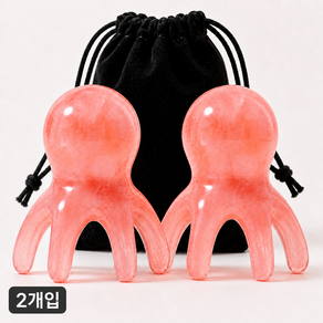드노윌 문어 두피 괄사 마사지기 1+1 얼굴 목 바디 셀프 지압 괄사