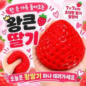 귀여운 초대형 말랑이 딸기 말랑이 슬랑이
