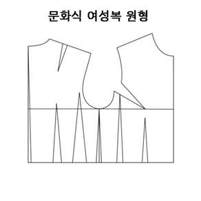 패션스타트 패턴인 P599 Bodice basic pattern 문화식 여성복 옷 패턴 도안 옷본