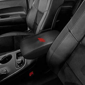 CEBAT 센터 콘솔 암레스트 박스 커버 긁힘 방지 가죽 자동차 중앙 보호 패드 실내 장식 액세서리 Dodge Charger 2011-2023 및 Chrysler 300