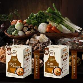 인포벨 TV홈쇼핑정품 애드크로스 최만순 약선요리연구소 다담은 육수 한포 스틱 찌개 볶음 탕 육수 분말