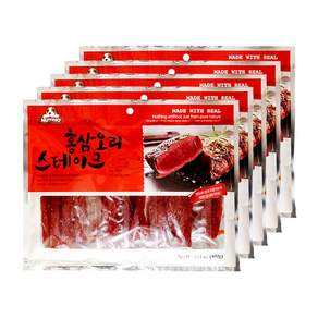 뉴트리오 대용량 애견간식 홍삼오리스테이크 400g X 5개