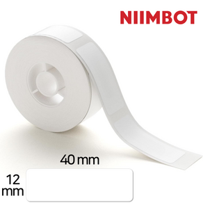 님봇 D11 / D110 / D101 라벨프린터용 라벨지 화이트 12 x 40 mm