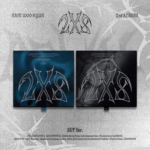 [특전 접지포스터 2종] 남우현 정규 2집 2종 세트 2X8 / 아웃박스2+포토북2+CD2+CD 봉투2+스티커18종+스티커봉투2+아크릴키링2+엽서2+포토카드4종