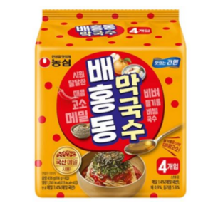농심 인기신상라면 배홍동막국수4개입(456g)