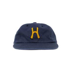 HELLO SUNRISE H 로고 Cotton Relaxed Fit 6Panel Cap_Navy