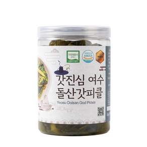 갓진심 여수 돌산 갓피클 캔