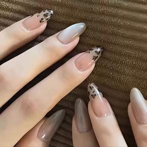 씨씨네일 [N차재입고/30개입] 레오파드 호피 자석네일팁 붙이는네일 인조손톱 30p