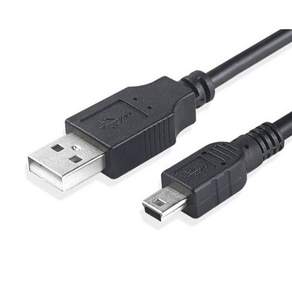 10개입 USB 미니 5핀 케이블 외장하드 디지털카메라 하이패스 톡톡펜 명꼬펜 충전 연결선 1M